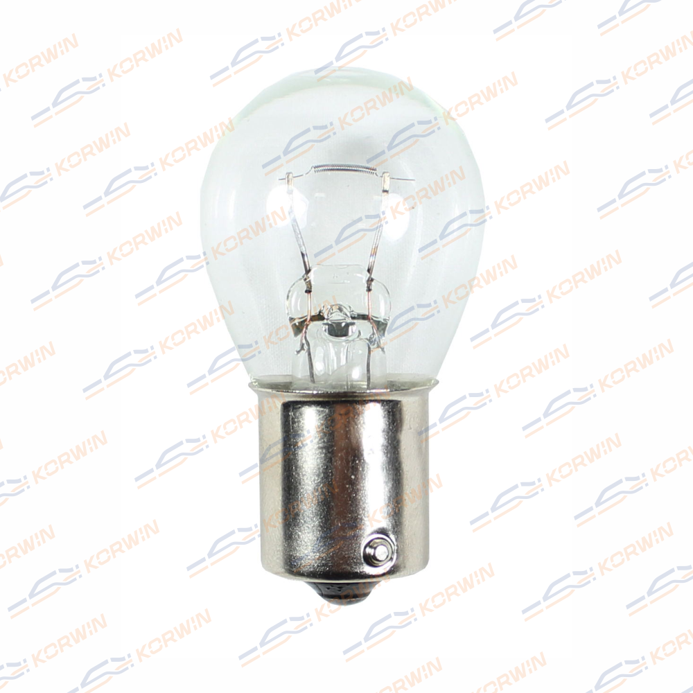 Лампа накаливания (P21W (S25) 12V 21W BA15s) (уп. 10 шт.) KORWIN KWYN0043