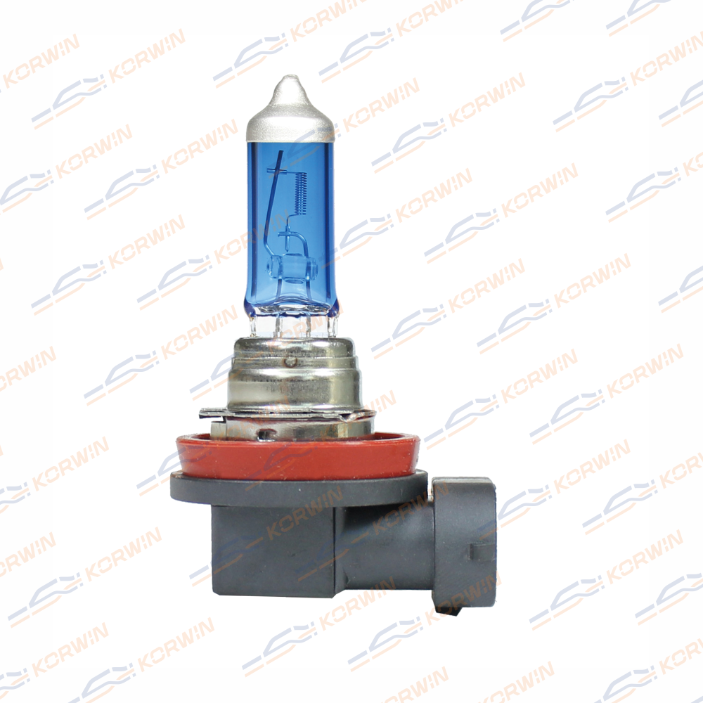 Лампа накаливания галогенная (H11 12V 55W PGJ19-2 SUPER WHITE) KORWIN KWYN0016