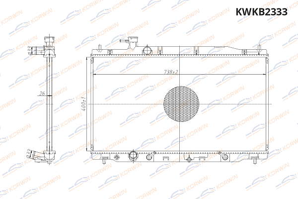 радиатор охлаждения двигателя korwin kwkb2333 оптом от производителя по низким ценам