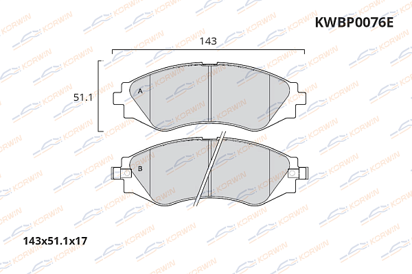 колодки тормозные дисковые korwin ecoline kwbp0076e оптом от производителя по низким ценам