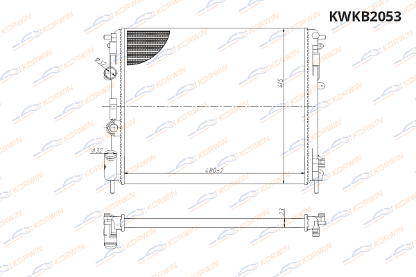радиатор охлаждения двигателя korwin kwkb2053 оптом от производителя по низким ценам