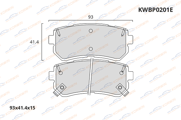 колодки тормозные дисковые korwin ecoline kwbp0201e оптом от производителя по низким ценам