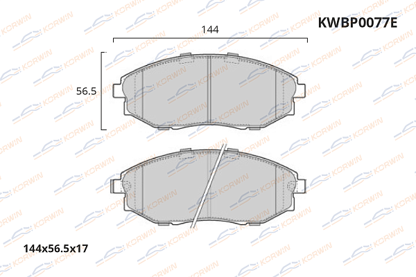 колодки тормозные дисковые korwin ecoline kwbp0077e оптом от производителя по низким ценам
