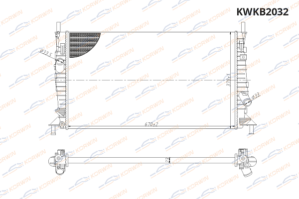 радиатор охлаждения двигателя korwin kwkb2032 оптом от производителя по низким ценам
