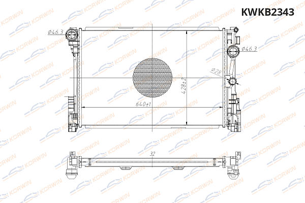 радиатор охлаждения двигателя korwin kwkb2343 оптом от производителя по низким ценам