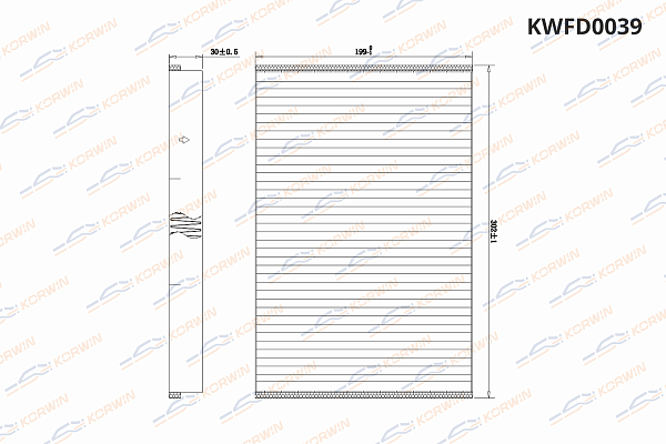 фильтр салонный korwin kwfd0039 оптом от производителя по низким ценам