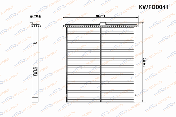 фильтр салонный korwin kwfd0041 оптом от производителя по низким ценам