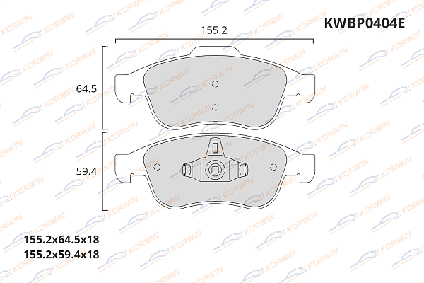 колодки тормозные дисковые korwin ecoline kwbp0404e оптом от производителя по низким ценам