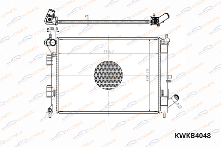 радиатор охлаждения двигателя korwin kwkb4048 оптом от производителя по низким ценам