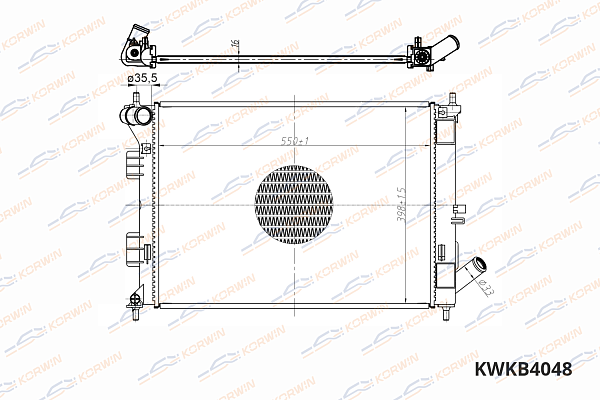радиатор охлаждения двигателя korwin kwkb4048 оптом от производителя по низким ценам