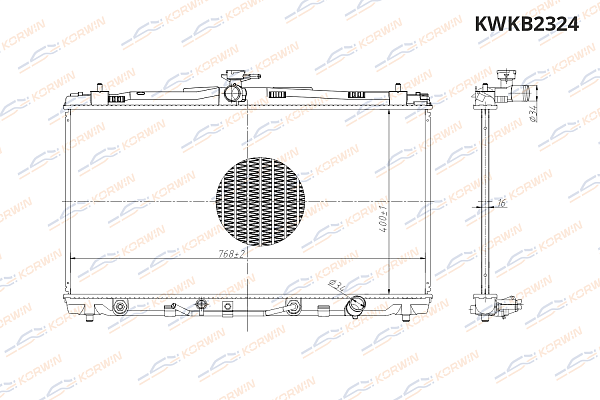 радиатор охлаждения двигателя korwin kwkb2324 оптом от производителя по низким ценам