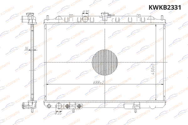 радиатор охлаждения двигателя korwin kwkb2331 оптом от производителя по низким ценам