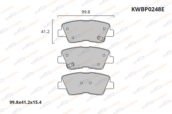 колодки тормозные дисковые korwin ecoline kwbp0248e оптом от производителя по низким ценам