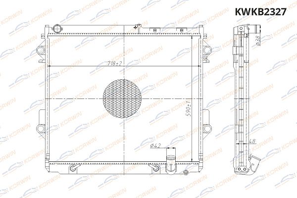 радиатор охлаждения двигателя korwin kwkb2327 оптом от производителя по низким ценам