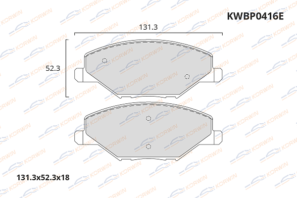 колодки тормозные дисковые korwin ecoline kwbp0416e оптом от производителя по низким ценам