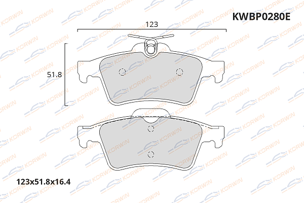колодки тормозные дисковые korwin ecoline kwbp0280e оптом от производителя по низким ценам