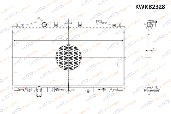 радиатор охлаждения двигателя korwin kwkb2328 оптом от производителя по низким ценам