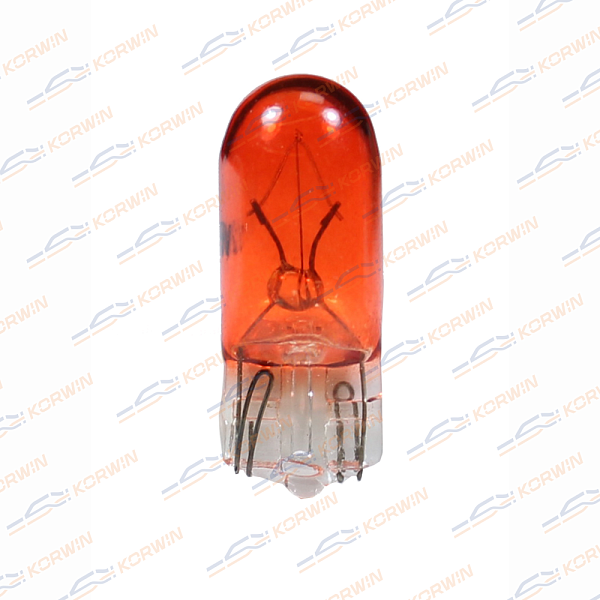 лампа накаливания (wy5w (t10) 12v 5w w2,1x9,5d orange) (уп. 10 шт.) korwin kwyn0017 оптом от производителя по низким ценам