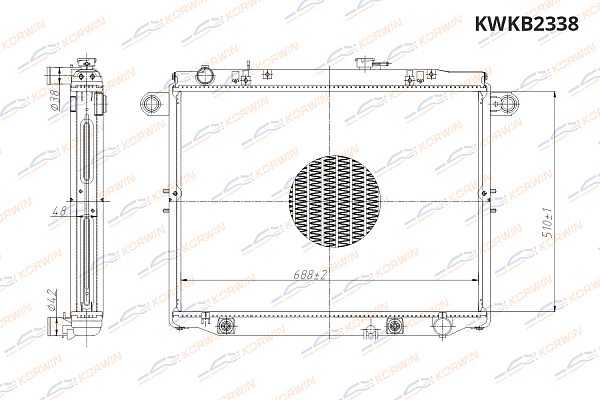 радиатор охлаждения двигателя korwin kwkb2338 оптом от производителя по низким ценам