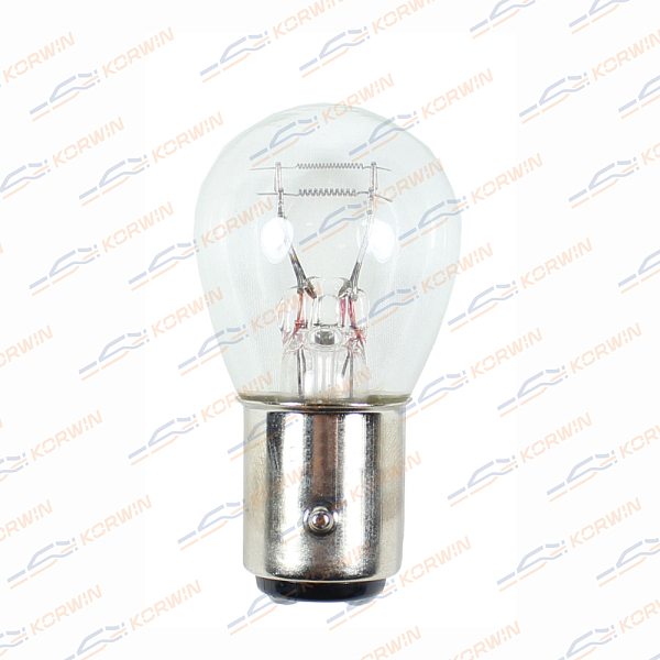 лампа накаливания (p21/5w (s25) 24v 21/5w bay15d) (уп. 10 шт.) korwin kwyn0007 оптом от производителя по низким ценам