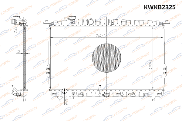 радиатор охлаждения двигателя korwin kwkb2325 оптом от производителя по низким ценам