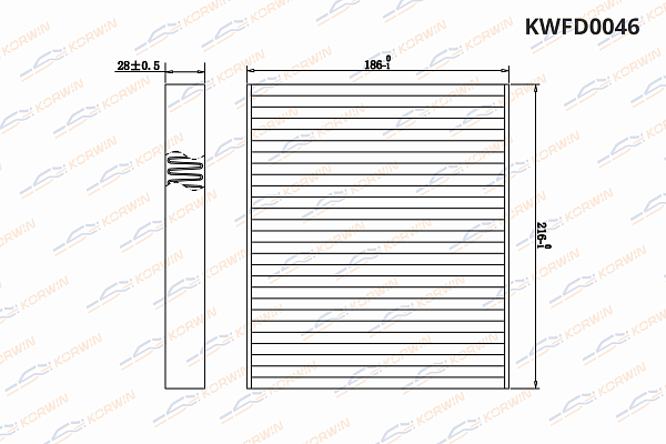 фильтр салонный korwin kwfd0046 оптом от производителя по низким ценам