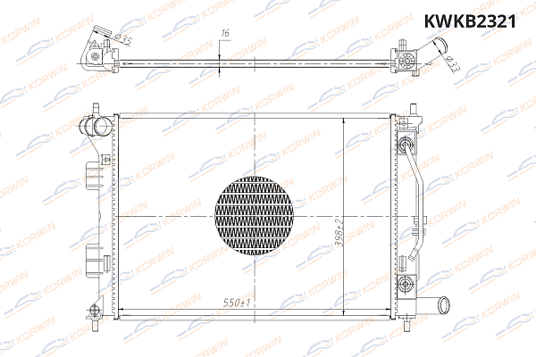 радиатор охлаждения двигателя korwin kwkb2321 оптом от производителя по низким ценам