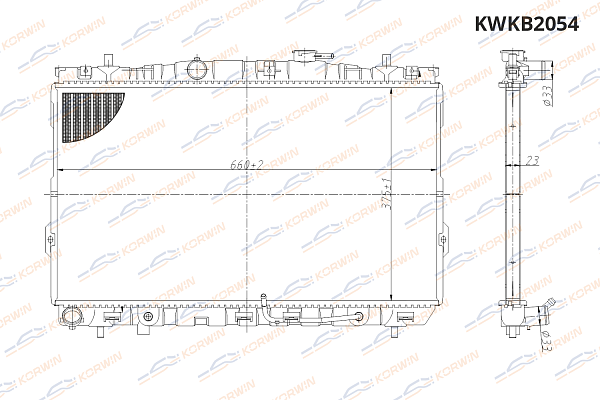 радиатор охлаждения двигателя korwin kwkb2054 оптом от производителя по низким ценам
