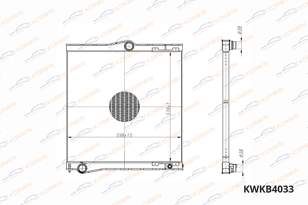 радиатор охлаждения двигателя korwin kwkb4033 оптом от производителя по низким ценам