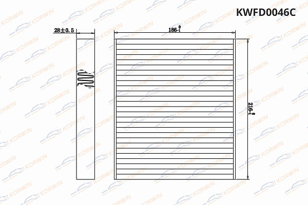 фильтр салонный угольный korwin kwfd0046c оптом от производителя по низким ценам