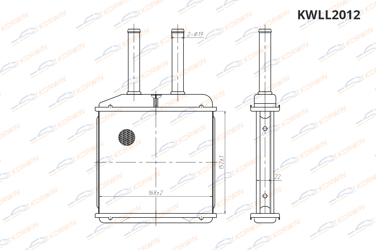 Радиатор отопителя KORWIN KWLL2012