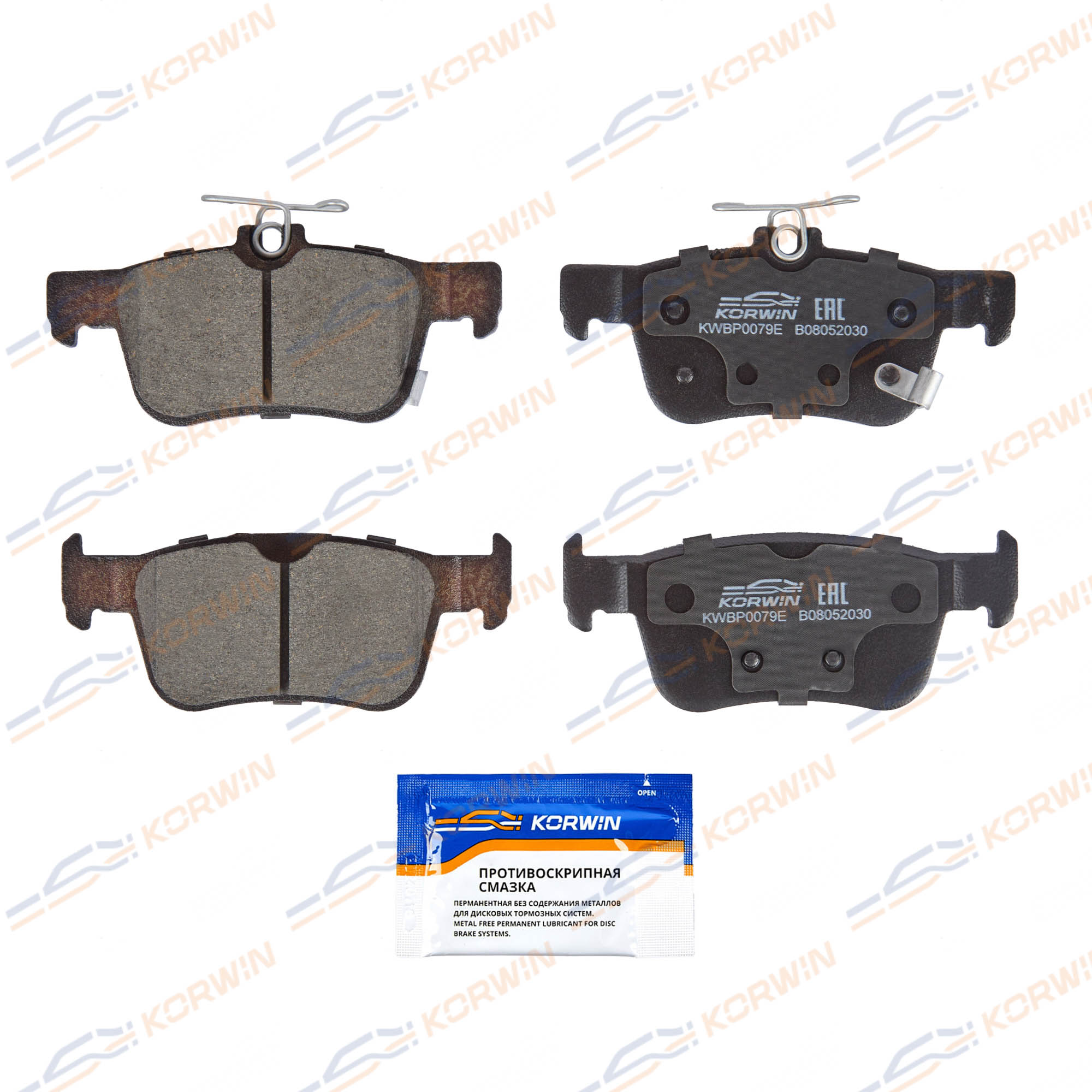 Колодки тормозные дисковые KORWIN ECOLine KWBP0079E