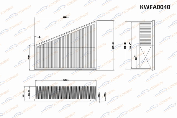 фильтр воздушный korwin kwfa0040 оптом от производителя по низким ценам