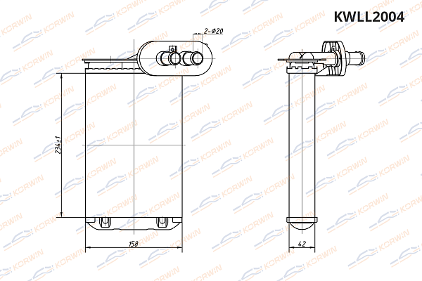 радиатор отопителя korwin kwll2004 оптом от производителя по низким ценам