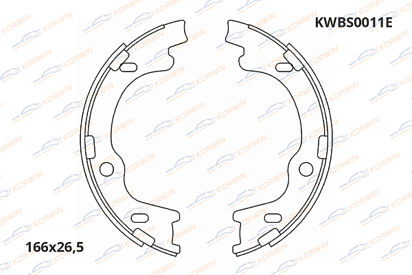 колодки тормозные стояночные korwin ecoline kwbs0011e оптом от производителя по низким ценам