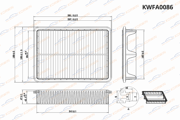 фильтр воздушный korwin kwfa0086 оптом от производителя по низким ценам