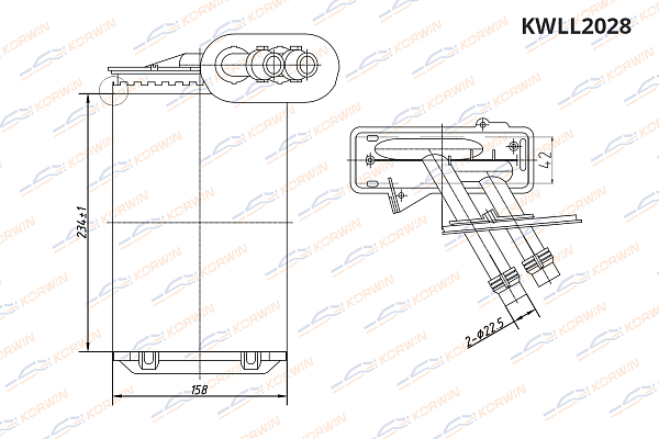 радиатор отопителя korwin kwll2028 оптом от производителя по низким ценам