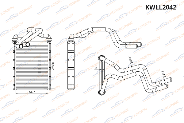 радиатор отопителя korwin kwll2042 оптом от производителя по низким ценам