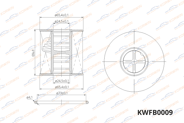 фильтр масляный korwin kwfb0009 оптом от производителя по низким ценам
