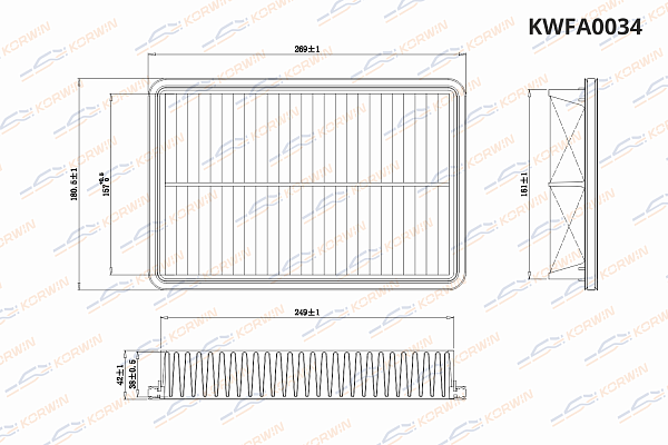 фильтр воздушный korwin kwfa0034 оптом от производителя по низким ценам