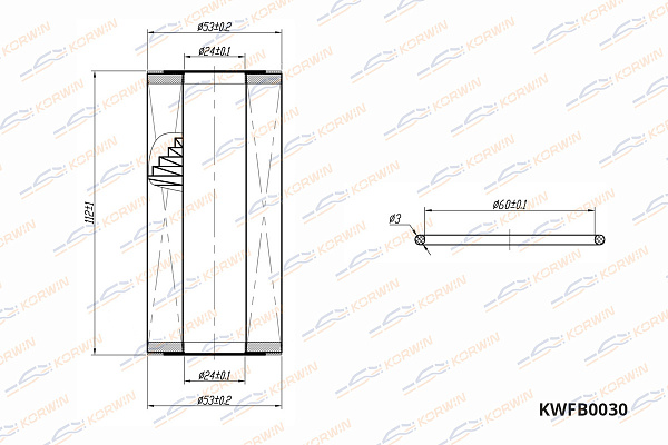 фильтр масляный korwin kwfb0030 оптом от производителя по низким ценам