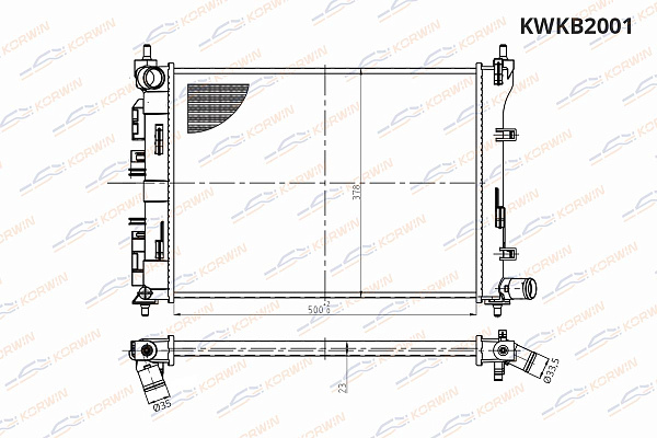 радиаторы охлаждения двигателя korwin kwkb2001 оптом от производителя по низким ценам