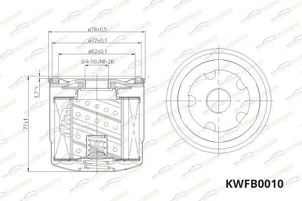 фильтр масляный korwin kwfb0010 оптом от производителя по низким ценам