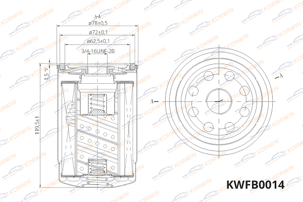 фильтр масляный korwin kwfb0014 оптом от производителя по низким ценам