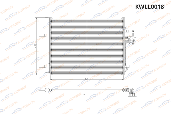 радиатор кондиционера korwin kwll0018 оптом от производителя по низким ценам