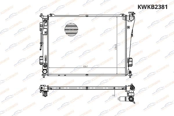 радиатор охлаждения korwin kwkb2381 оптом от производителя по низким ценам