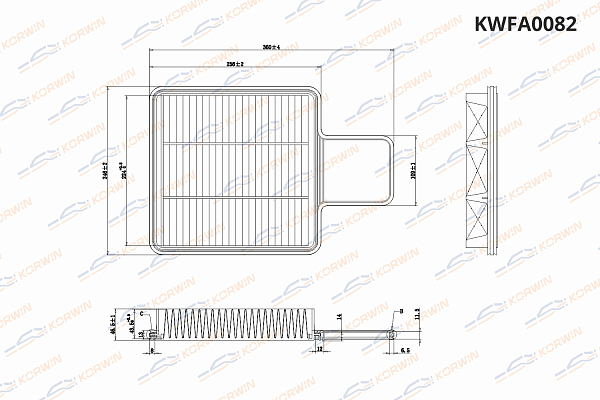 фильтр воздушный korwin kwfa0082 оптом от производителя по низким ценам