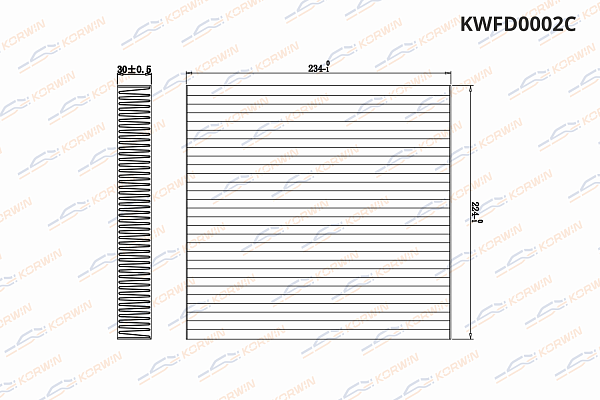фильтр салонный угольный korwin kwfd0002c оптом от производителя по низким ценам