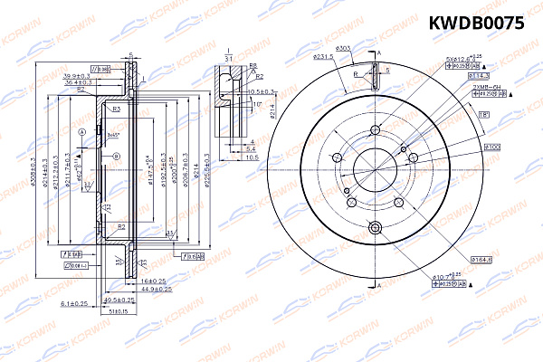 диск тормозной korwin задний kwdb0075 оптом от производителя по низким ценам
