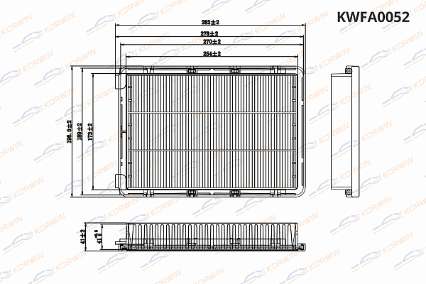 фильтр воздушный korwin kwfa0052 оптом от производителя по низким ценам